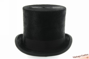 Melusine hoge hoed tophat Christys' London zwart haarvilt 58-59 [nieuw]